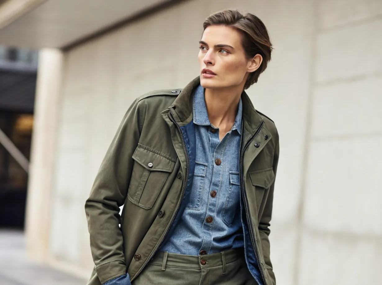 Estilo práctico con piel fresca y prendas versátiles